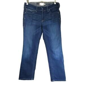 Ariat Women’s REAL Mid Rise Stretch Icon Straight Leg Jeans Sz 32R